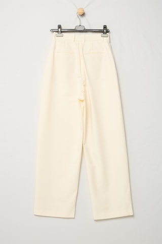 Broek Wide Legs Hoge Taille - Wit
