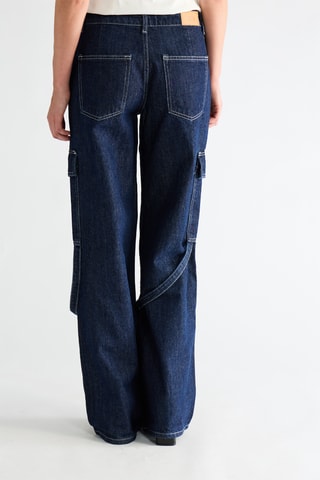 Jeans Baggy Hoge Taille - Blauw