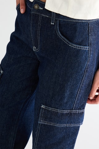Jeans Baggy Hoge Taille - Blauw
