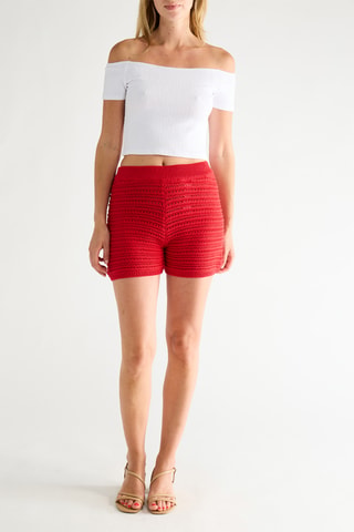 Short Hoge Taille - Rood