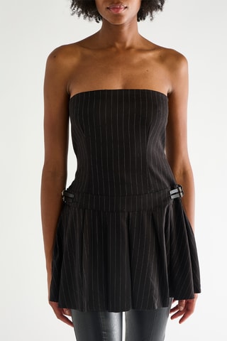 Strapless Jurk - Zwart