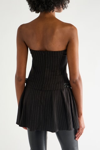 Strapless Jurk - Zwart