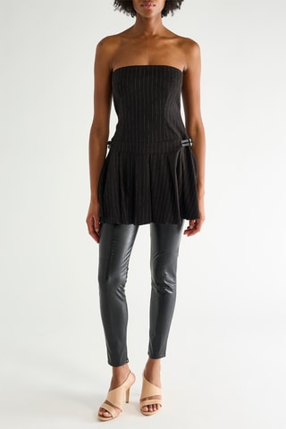Strapless Jurk - Zwart