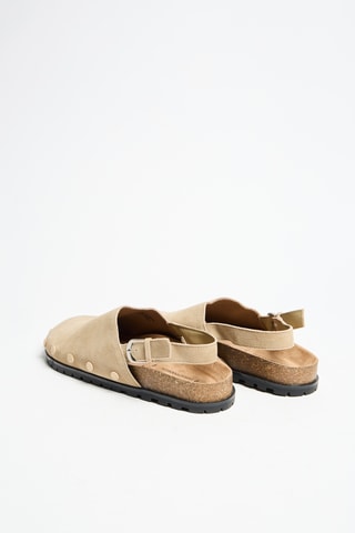 Nubuck Clogs - Beige
