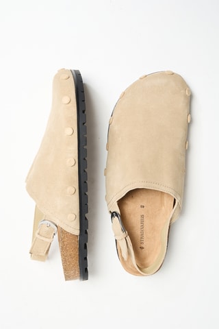 Nubuck Clogs - Beige