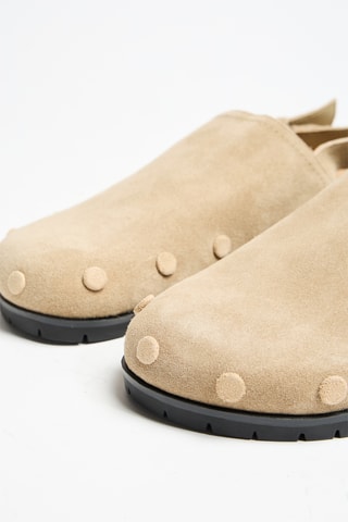 Nubuck Clogs - Beige