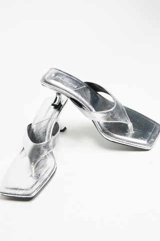 Sandalen met Hak - Zilverkleurig