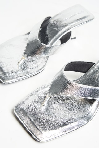 Sandalen met Hak - Zilverkleurig