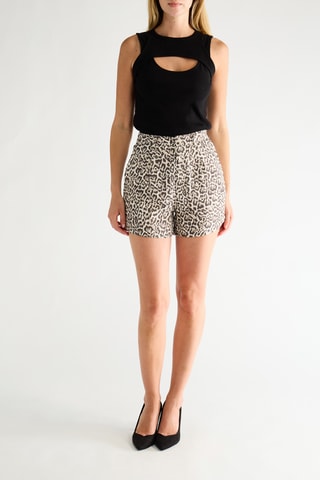 Short Hoge Taille - Zwart en Ecru