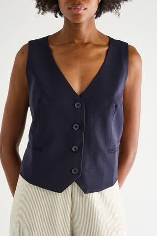 Gilet - Marineblauw