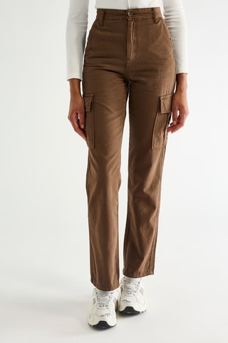Broek Hoge Taille - Bruin