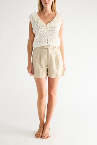 Linnen Short - Beige