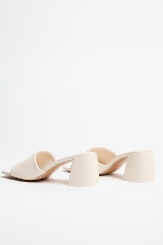 Muiltjes met Hak - Lichtbeige