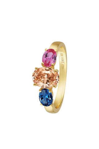 Anillo - Plata chapada en oro amarillo