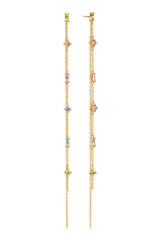 Pendientes - Plata chapada en oro amarillo