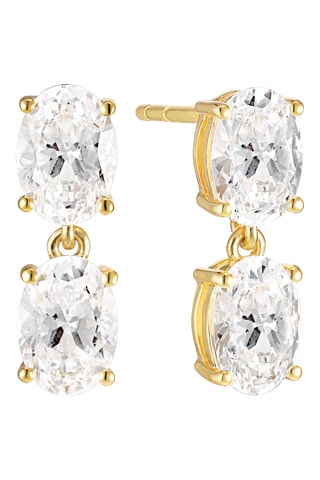 Pendientes - Plata chapada en oro amarillo