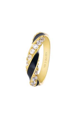 Anillo - Plata chapada en oro amarillo