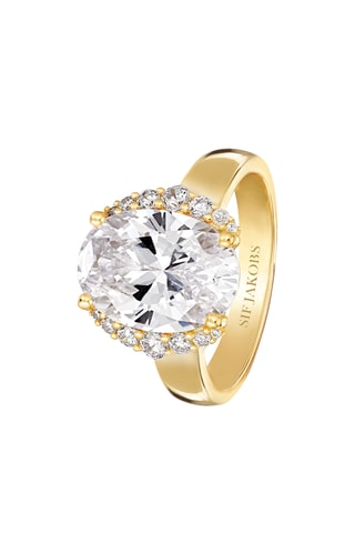 Anillo - Plata chapada en oro amarillo