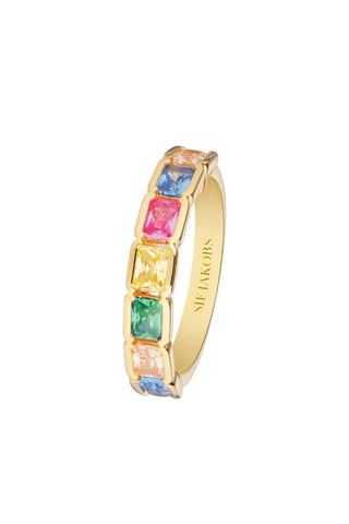 Anillo - Plata chapada en oro amarillo
