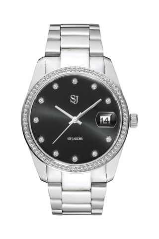 Reloj de cuarzo de acero - Plateado
