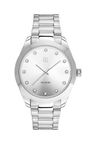 Reloj de cuarzo de acero - Plateado