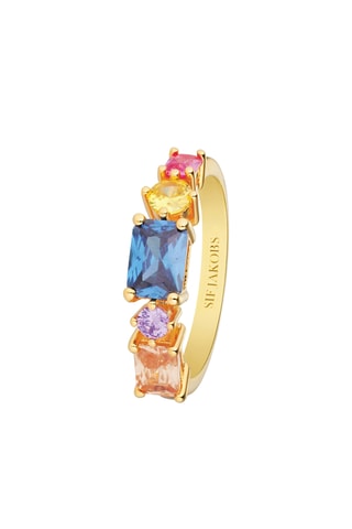 Anillo - Plata chapada en oro amarillo