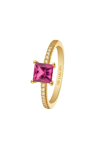 Anillo - Plata chapada en oro amarillo