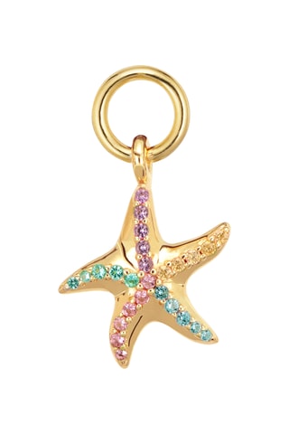 Charm Stella Marina - Plata chapada en oro amarillo