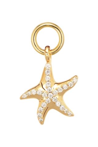 Charm Stella Marina - Plata chapada en oro amarillo
