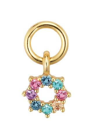 Charm Sole - Plata chapada en oro amarillo