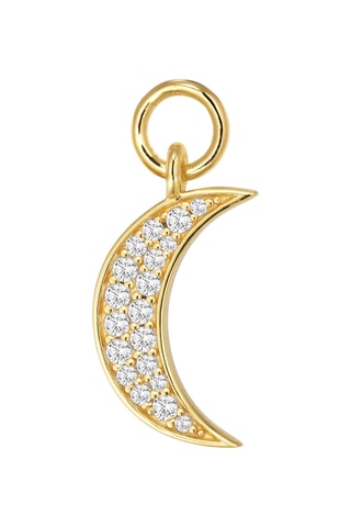 Charm Luna - Plata chapada en oro amarillo