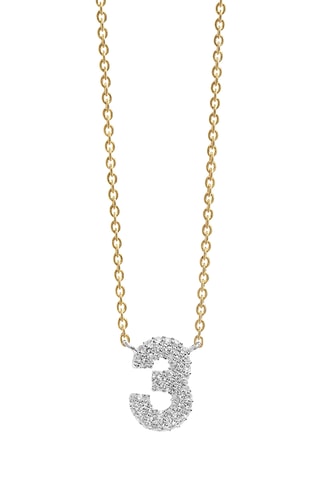 Collar Novoli Tre - Plata chapada en oro amarillo