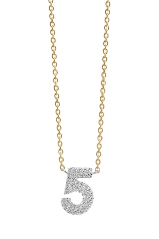 Collar Novoli Cinque - Plata chapada en oro amarillo