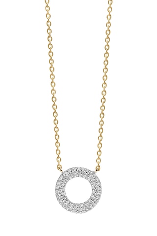 Collar Novoli O - Plata chapada en oro amarillo