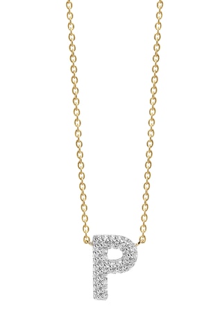 Collar Novoli P - Plata chapada en oro amarillo