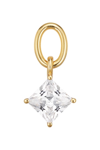 Charm Lati Quattro - Plata chapada en oro amarillo