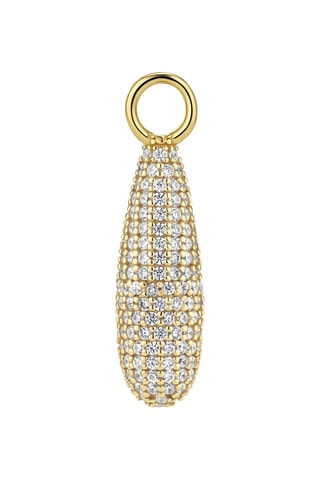 Charm Goccia - Plata chapada en oro amarillo