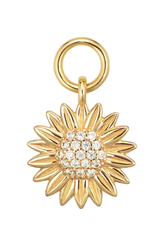 Charm Girasole - Plata chapada en oro amarillo