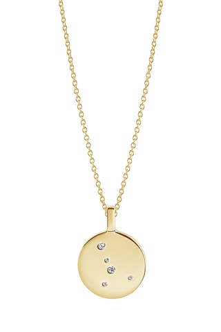 Colgante Zodiaco Cáncer - Plata chapada en oro amarillo