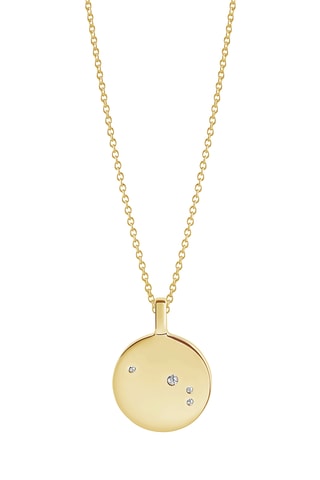 Colgante Zodiaco Aries - Plata chapada en oro amarillo