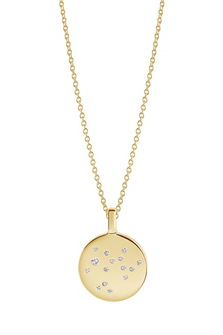Colgante Zodiaco Sagitario - Plata chapada en oro amarillo