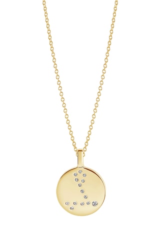 Colgante Piscis - Plata chapada en oro amarillo