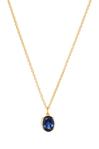 Collar Ellisse Carezza - Plata chapada en oro amarillo