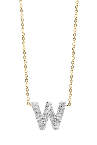 Collar Novoli W - Plata chapada en oro amarillo