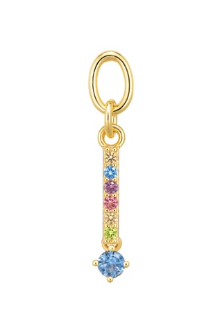 Charm Circolo Lungo - Plata chapada en oro amarillo