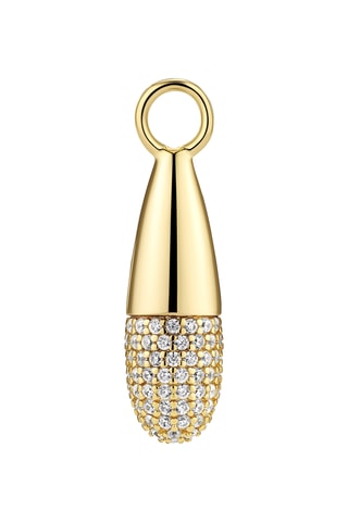 Charm Goccia - Plata chapada en oro amarillo