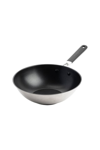 Wok de aço inoxidável 28 cm