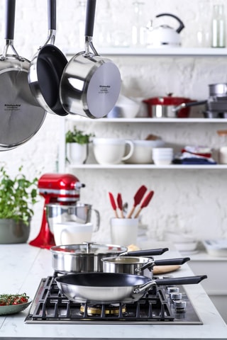 Wok de aço inoxidável 28 cm
