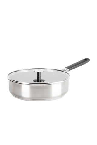 Frigideira de saltear em aço inoxidável com tampa - 26 cm - 3,6 l