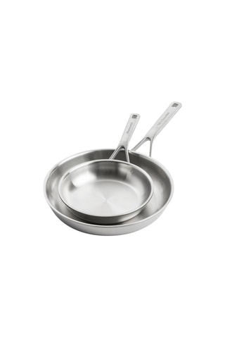 2 poêles en acier inoxydable - 20 et 28 cm - KitchenAid